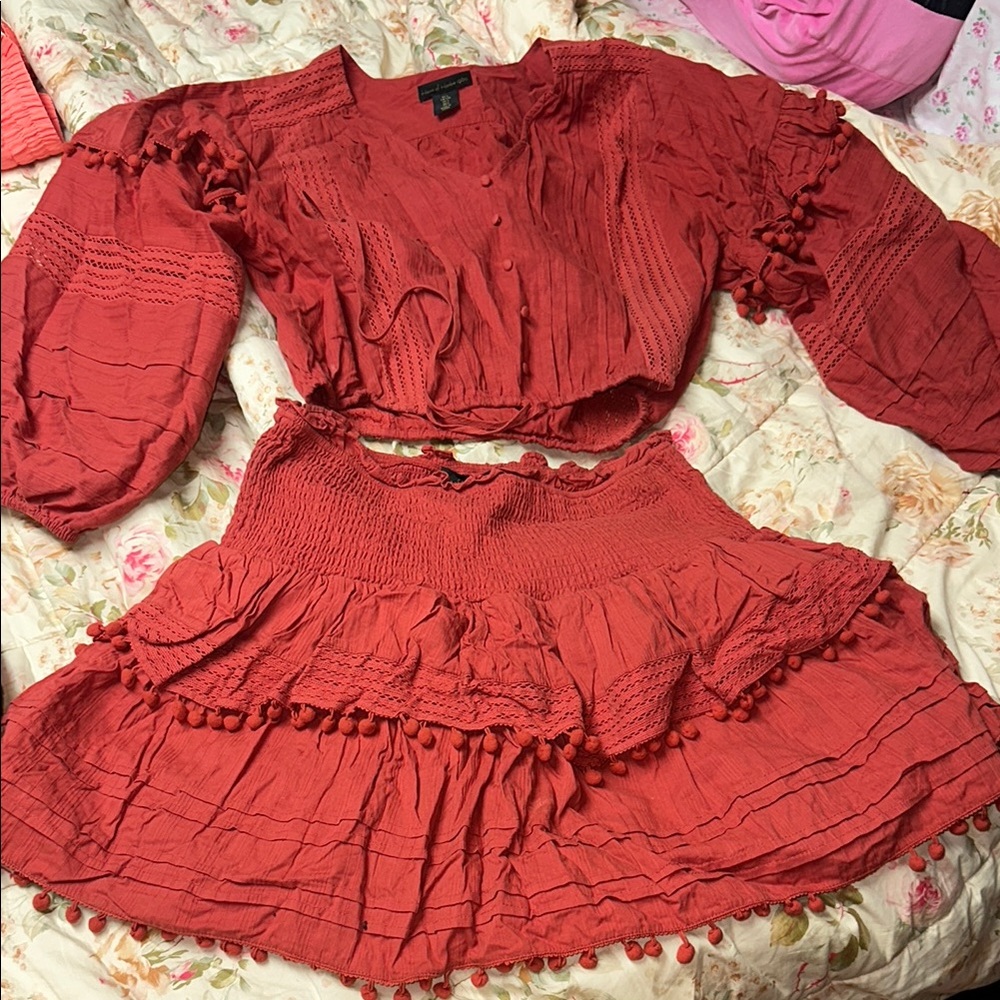 House of Harlow 1960 Vibrant Red Top
